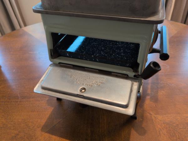 Drawer open, address revealed