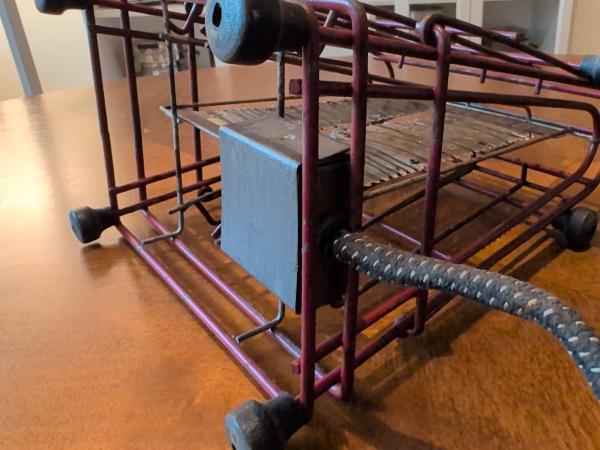 View of the electrical junction box. Who knows what secrets it holds.